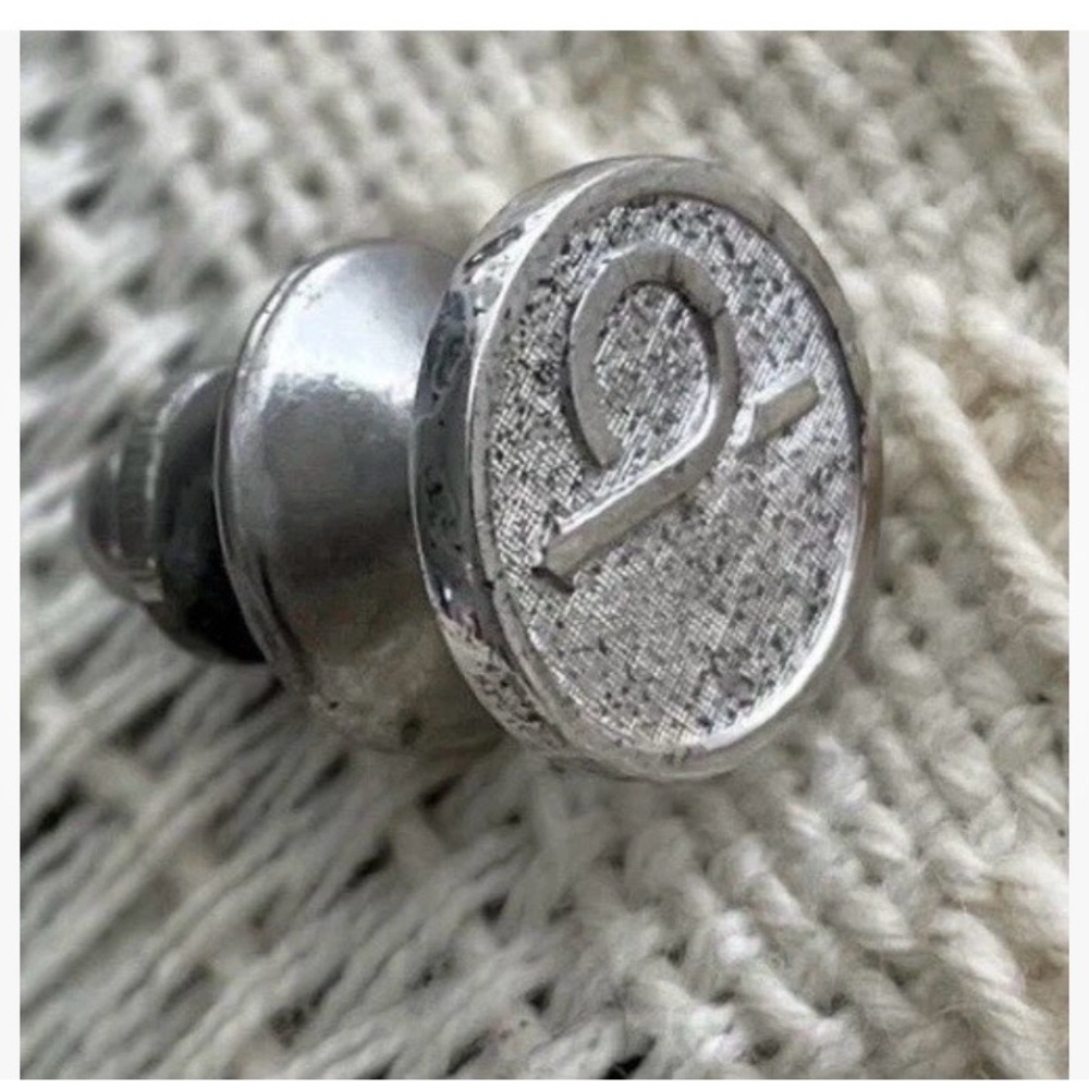 Vintage La Mode Sterling Silver Tie Tack Atomic Geometric MCM Modernist Mens Pin
